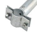 Cantilever Slide Gate Barbed Wire Arm Bolt-On Offset for 1 5/8" to 1 7/8" Uprights) Chain Link Fence Barb Arm