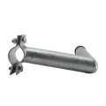 Cantilever Slide Gate Barbed Wire Arm Bolt-On Offset for 1 5/8" to 1 7/8" Uprights) Chain Link Fence Barb Arm