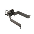 6 5/8" Strong Arm Gate Latch For Walk Gates Fits 6 5/8" Post and 1 5/8" or 2" Gate Frame Black