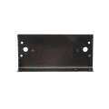 Chain Link 2 1/2" [2 3/8" OD] x 6" Wooden Fence to Post Line Adapter (Powder Coated Black HDG Galvanized Pressed Steel) (Adapter)
