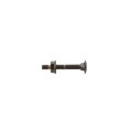 Chain Link 1/4" x 1 3/4" Carriage Bolt & Nut (Dacrotized & Black)