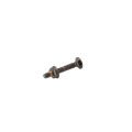 Chain Link 1/4" x 1 3/4" Carriage Bolt & Nut (Dacrotized & Black)