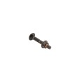Chain Link 1/4" x 1 3/4" Carriage Bolt & Nut (Dacrotized & Black)