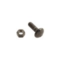 Chain Link 3/8" x 1 1/4" Carriage Bolt & Nut (HDG & Powder Coated Black)