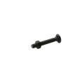 Chain Link 3/8" x 2 1/2" Carriage Bolt & Nut (HDG & Powder Coated Black)