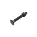 Chain Link 3/8" x 2 1/2" Carriage Bolt & Nut (HDG & Powder Coated Black)