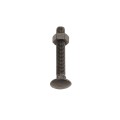 Chain Link 3/8" x 2 1/2" Carriage Bolt & Nut (HDG & Powder Coated Black)