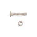 Chain Link 3/8" x 2" Carriage Bolt & Nut (Hot Dip Galvanized Steel)