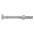 Chain Link 3/8" x 3 1/2" Carriage Nut & Bolt  (Hot Dip Galvanized Steel)