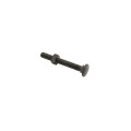 Chain Link 3/8" x 3" Carriage Bolt & Nut (HDG & Powder Coated Black)