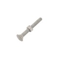 Chain Link 3/8" x 3" Carriage Bolt & Nut (Hot Dip Galvanized Steel)