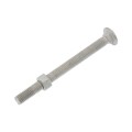 Chain Link 3/8" x 4 1/2" Carriage Nut & Bolt  (Hot Dip Galvanized Steel)