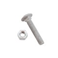 Chain Link 3/8" x 1 3/4" Carriage Bolt & Nut (Hot Dip Galvanized Steel)