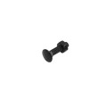 Chain Link 5/16" x 1 1/4" Carriage Bolt & Nut (HDG & Powder Coated Black)