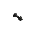 Chain Link 5/16" x 1 1/4" Carriage Bolt & Nut (HDG & Powder Coated Black)