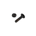 Chain Link 5/16" x 1 1/4" Carriage Bolt & Nut (HDG & Powder Coated Black)