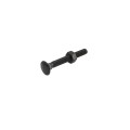 Chain Link 5/16" x 2 1/2" Carriage Bolt & Nut (HDG & Powder Coated Black)