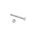 Chain Link 5/16" x 2 1/2" Carriage Bolt & Nut (Hot Dip Galvanized Steel)