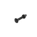 Chain Link 5/16" x 2" Carriage Bolt & Nut (HDG & Powder Coated Black)