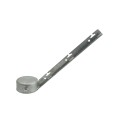Chain Link 4 1/2" Corner Post 3-Strand 45 Barb Wire Arm - Terminal Post Barb Arm (Galvanized Steel)