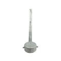 Chain Link 4 1/2" Corner Post 3-Strand 45 Barb Wire Arm - Terminal Post Barb Arm (Galvanized Steel)