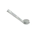 Chain Link 4 1/2" Corner Post 3-Strand 45 Barb Wire Arm - Terminal Post Barb Arm (Galvanized Steel)