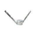 Chain Link 6 5/8" Corner Post 6 Strand 45 Degree Barb Wire Arm - Terminal Post Barb Arm (Galvanized Steel) (Arm)
