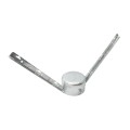 Chain Link 6 5/8" Corner Post 6 Strand 45 Degree Barb Wire Arm - Terminal Post Barb Arm (Galvanized Steel) (Arm)