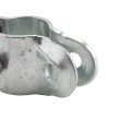 2 1/2" (2 3/8" OD) Industrial Round Post Collar Hinge - Back Bolt Style Gate Hinge (Set Screw) HDG Pressed Steel - CHBB-212