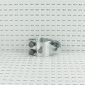 2 1/2" (2 3/8" OD) Industrial Round Post Collar Hinge - Back Bolt Style Gate Hinge (Set Screw) HDG Pressed Steel - CHBB-212