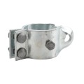 3 1/2" (3 1/2" OD) Industrial Round Post Collar Hinge - Back Bolt Style Gate Hinge (Set Screw) HDG Pressed Steel - CHBB-312