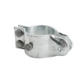 3 1/2" (3 1/2" OD) Industrial Round Post Collar Hinge - Back Bolt Style Gate Hinge (Set Screw) HDG Pressed Steel - CHBB-312