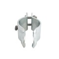 3 1/2" (3 1/2" OD) Industrial Round Post Collar Hinge - Back Bolt Style Gate Hinge (Set Screw) HDG Pressed Steel - CHBB-312