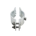 3 1/2" (3 1/2" OD) Industrial Round Post Collar Hinge - Back Bolt Style Gate Hinge (Set Screw) HDG Pressed Steel - CHBB-312