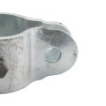 3" (2 7/8" OD) Industrial Round Post Collar Hinge - Back Bolt Style Gate Hinge (Set Screw) HDG Pressed Steel - CHBB-3
