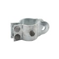 3" (2 7/8" OD) Industrial Round Post Collar Hinge - Back Bolt Style Gate Hinge (Set Screw) HDG Pressed Steel - CHBB-3