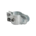 3" (2 7/8" OD) Industrial Round Post Collar Hinge - Back Bolt Style Gate Hinge (Set Screw) HDG Pressed Steel - CHBB-3