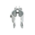 3" (2 7/8" OD) Industrial Round Post Collar Hinge - Back Bolt Style Gate Hinge (Set Screw) HDG Pressed Steel - CHBB-3