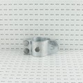 3" (2 7/8" OD) Industrial Round Post Collar Hinge - Back Bolt Style Gate Hinge (Set Screw) HDG Pressed Steel - CHBB-3