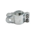 3" (2 7/8" OD) Industrial Round Post Collar Hinge - Back Bolt Style Gate Hinge (Set Screw) HDG Pressed Steel - CHBB-3