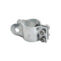 3" (2 7/8" OD) Industrial Round Post Collar Hinge - Back Bolt Style Gate Hinge (Set Screw) HDG Pressed Steel - CHBB-3