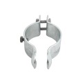 4 1/2" (4 1/2" OD) Industrial Round Post Collar Hinge - Back Bolt Style Gate Hinge (Set Screw) HDG Pressed Steel - CHBB-412