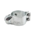 4 1/2" (4 1/2" OD) Industrial Round Post Collar Hinge - Back Bolt Style Gate Hinge (Set Screw) HDG Pressed Steel - CHBB-412