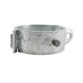 6 5/8" (6 5/8" OD) Industrial Round Post Collar Hinge - Back Bolt Style Gate Hinge (Set Screw) HDG Pressed Steel - CHBB-658