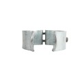6 5/8" (6 5/8" OD) Industrial Round Post Collar Hinge - Back Bolt Style Gate Hinge (Set Screw) HDG Pressed Steel - CHBB-658