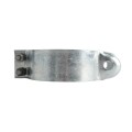 6 5/8" (6 5/8" OD) Industrial Round Post Collar Hinge - Back Bolt Style Gate Hinge (Set Screw) HDG Pressed Steel - CHBB-658