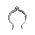 6 5/8" (6 5/8" OD) Industrial Round Post Collar Hinge - Back Bolt Style Gate Hinge (Set Screw) HDG Pressed Steel - CHBB-658