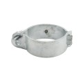 6 5/8" (6 5/8" OD) Industrial Round Post Collar Hinge - Back Bolt Style Gate Hinge (Set Screw) HDG Pressed Steel - CHBB-658