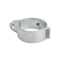 6 5/8" (6 5/8" OD) Industrial Round Post Collar Hinge - Back Bolt Style Gate Hinge (Set Screw) HDG Pressed Steel - CHBB-658