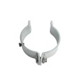 6 5/8" (6 5/8" OD) Industrial Round Post Collar Hinge - Back Bolt Style Gate Hinge (Set Screw) HDG Pressed Steel - CHBB-658
